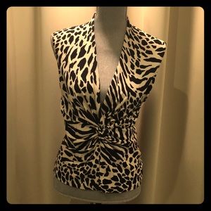 Jones NY Animal Print Top